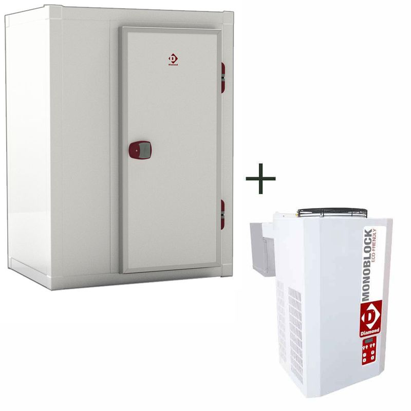 Geheel diepvrieskamer T° -15° -25° samengesteld uit: