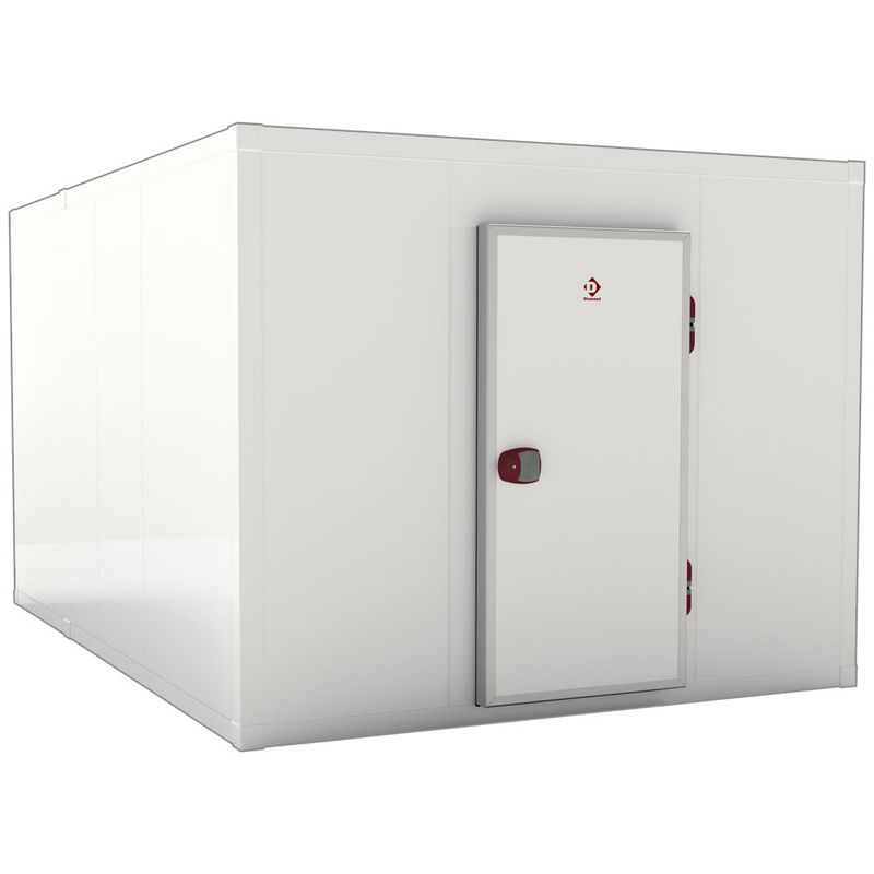 Combi koelkamer ISO 100, binnen afmetingen 2830 x 2630 &amp; 2830 x 1230 xh 2230 mm  (16,6 + 7,76 m³)