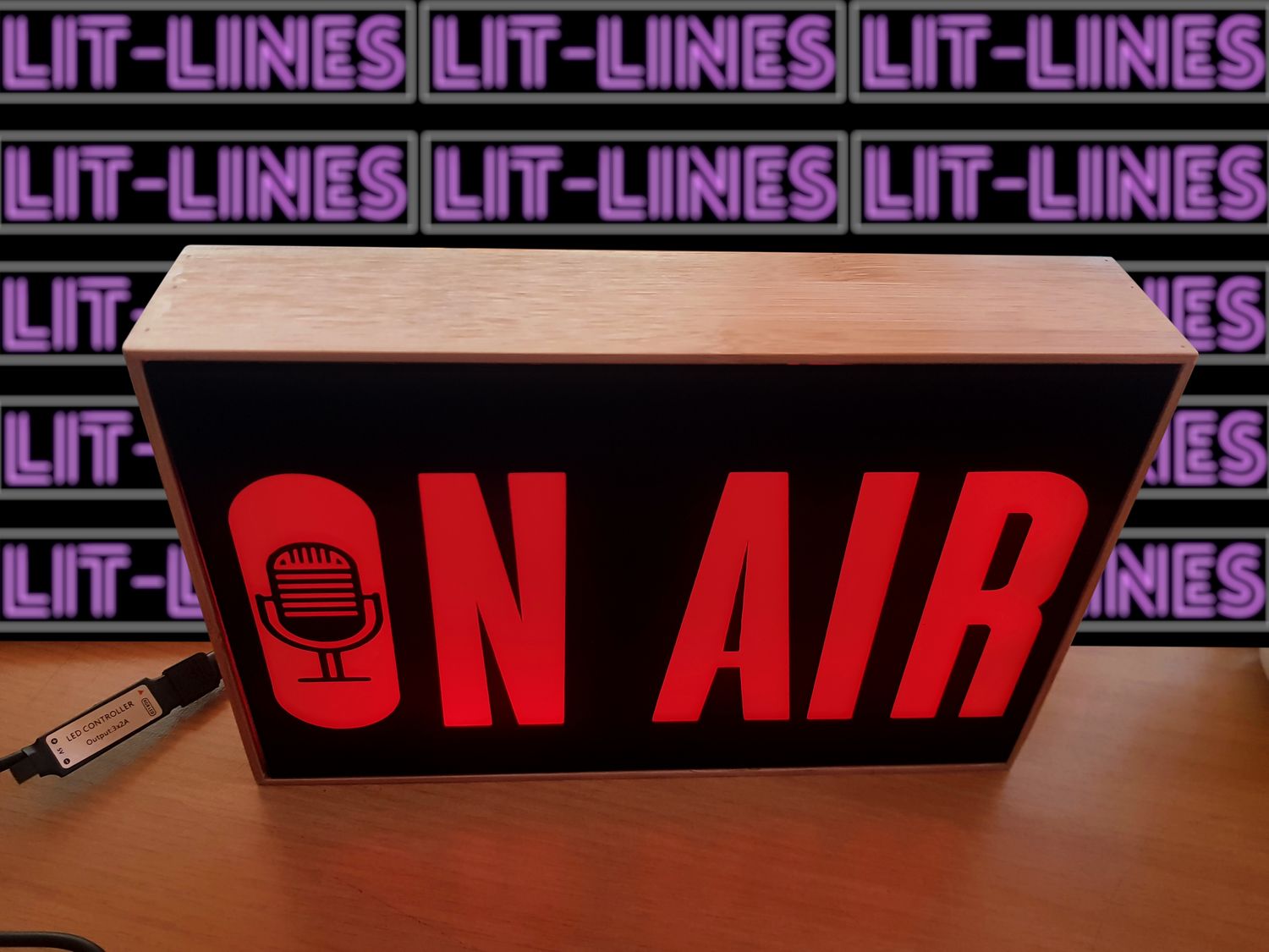 Illuminated Light Box For Studio/Streamer Setup, LightBox, On Air Lightbox, Studio, Streamer Setup, Gaming Setup