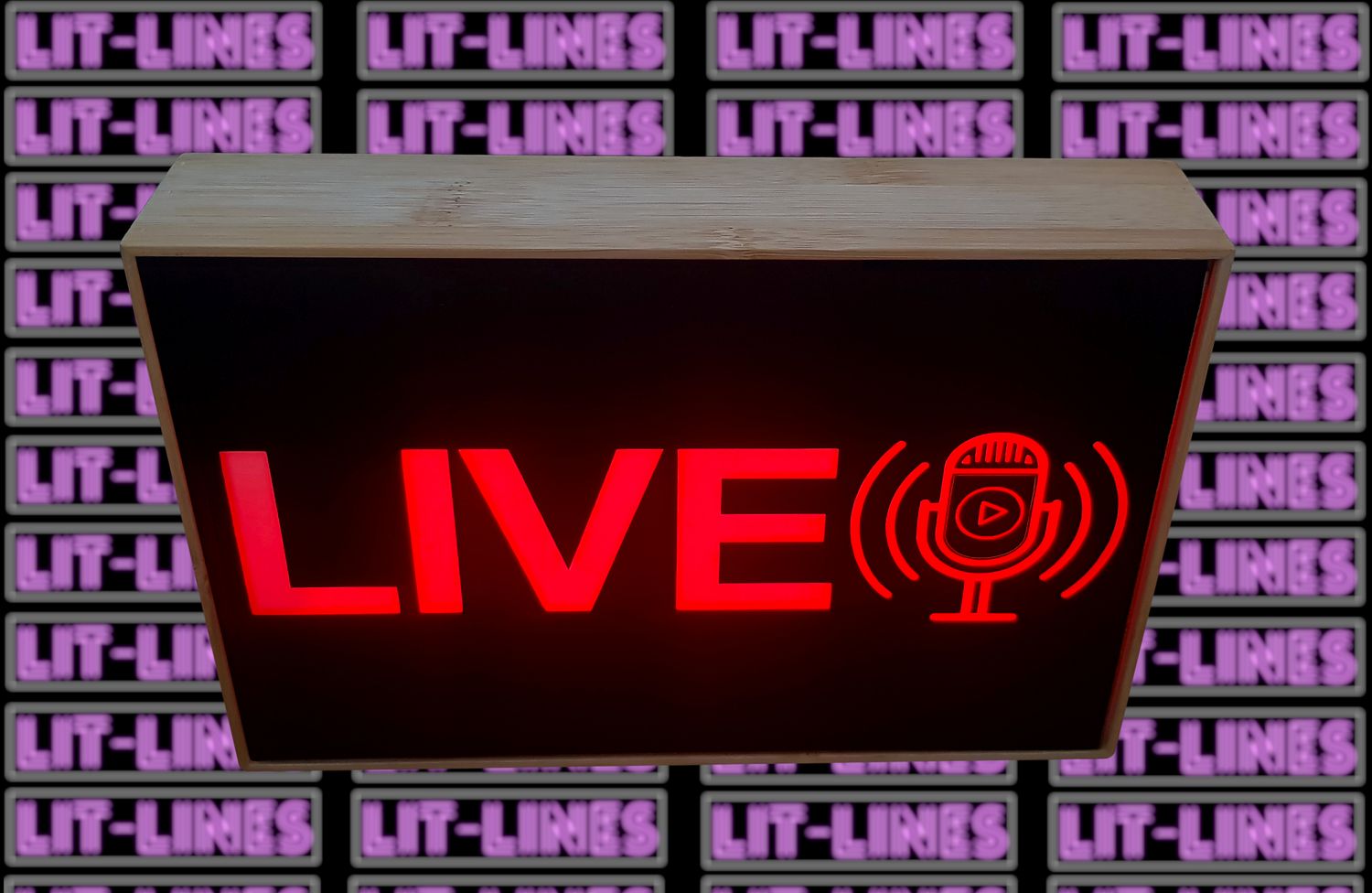 Illuminated &quot;LIVE&quot; Light Box For Studio/Streamer Setup, LightBox For Gamers, Studio, Streamer Setup, Gaming Setup