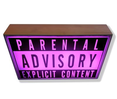 Iconic Parental Advisory Lightbox!