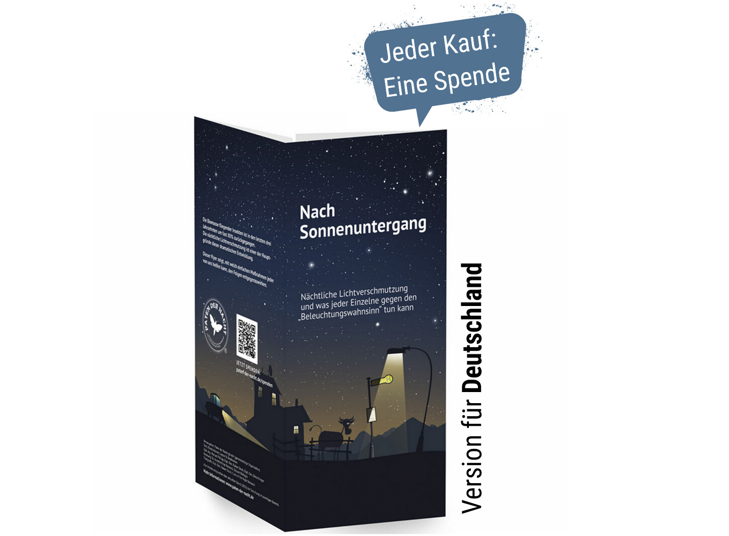 Info-Flyer Lichtverschmutzung, Version für Deutschland