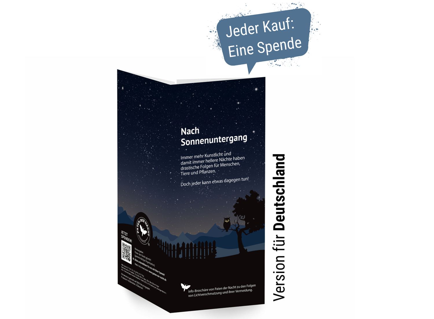 Info-Flyer Lichtverschmutzung, Version für Deutschland