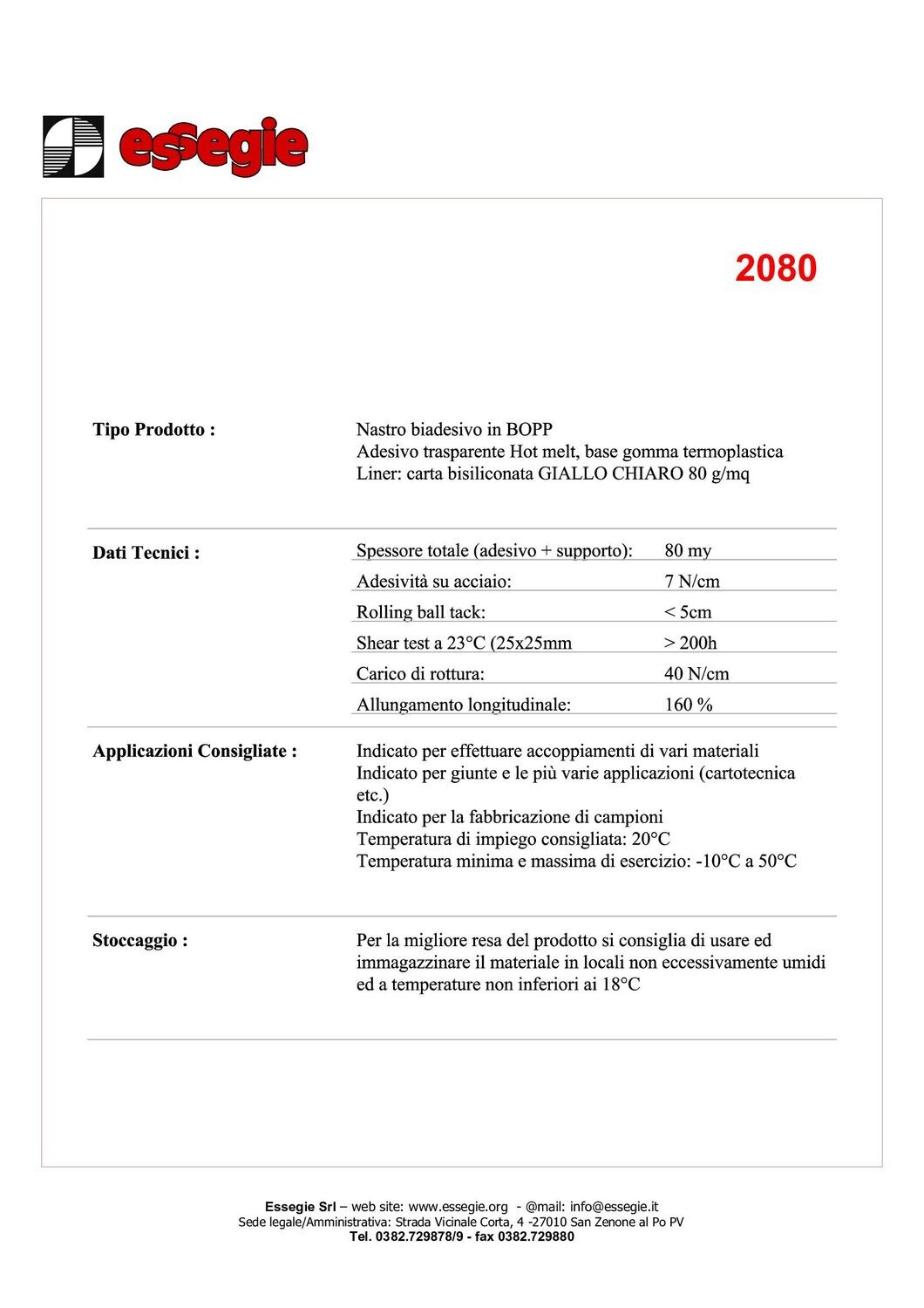 ESSEGIE 2080