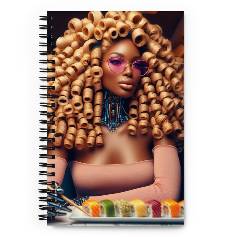 SushiGoddess- Spiral notebook