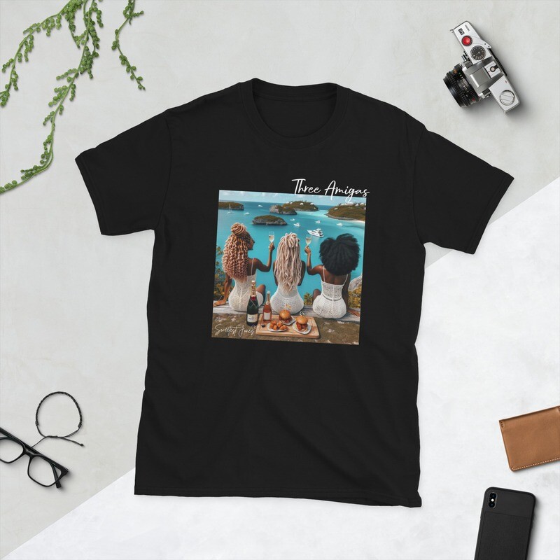 Three Amigas- Short-Sleeve Unisex T-Shirt