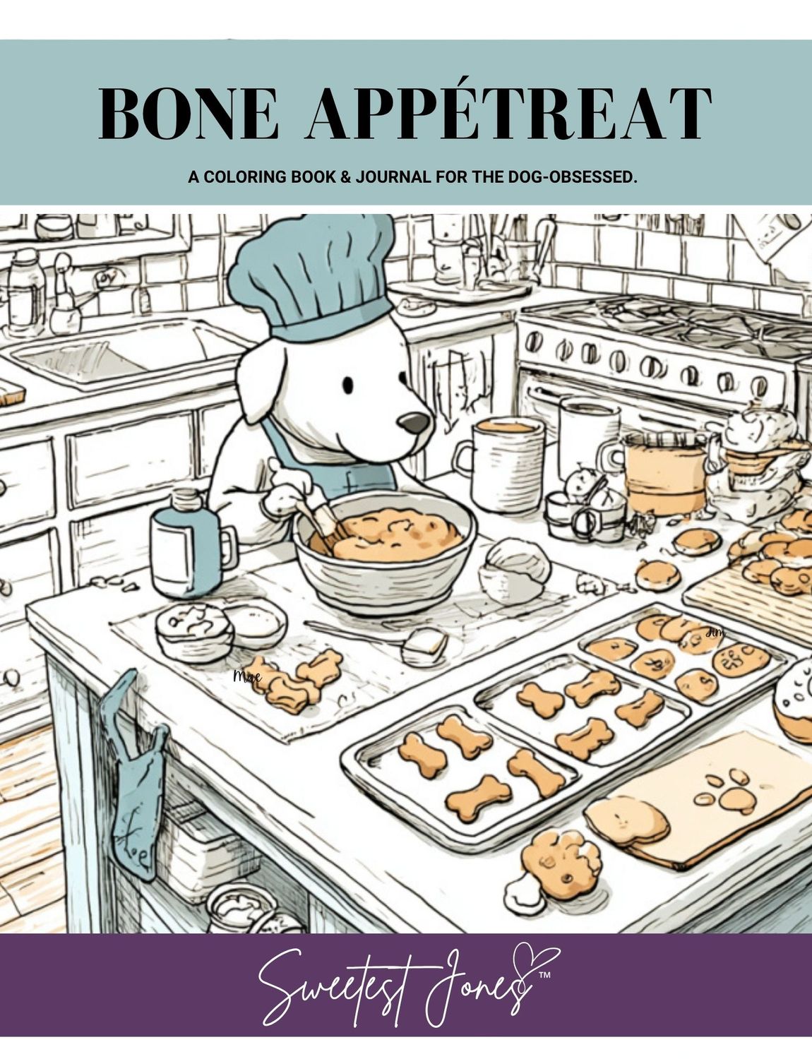 Bone Appétreat: A coloring book &amp; journal for the dog-obsessed. (Free page download)