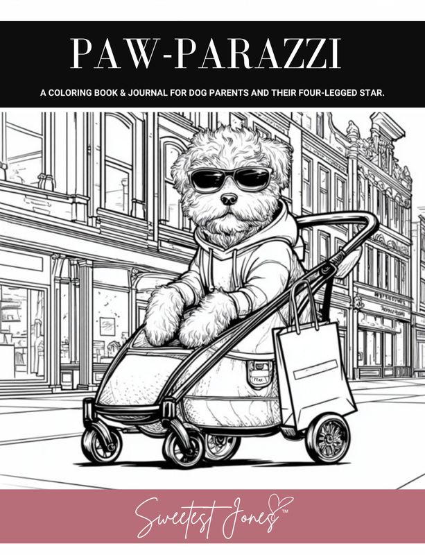 Paw-Parazzi: A Coloring Book &amp; Journal for Dog Parents and Their Four-Legged Star.  (Free page download)