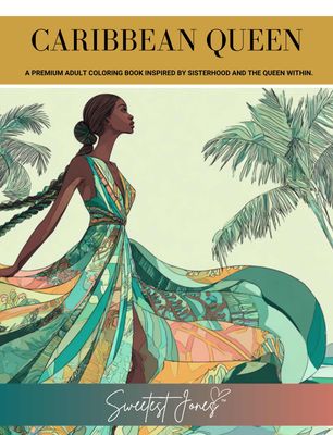 Caribbean Queen: Free Printable Coloring Page