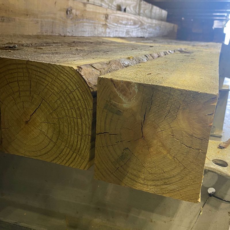 8in x 8in #2 Pine Fresh Water Submersion Treated Lumber