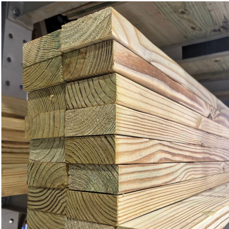 2in x 4in #1 Pine Ground Contact Treated Lumber