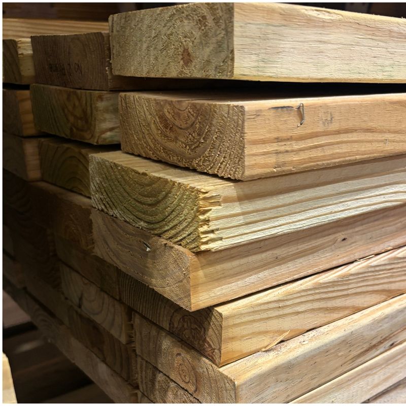 2in x 6in #1 Pine Ground Contact Treated Lumber