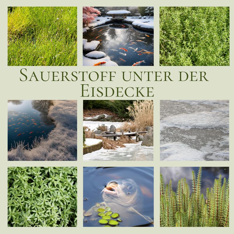 Sauerstoff für den Teich im Winter