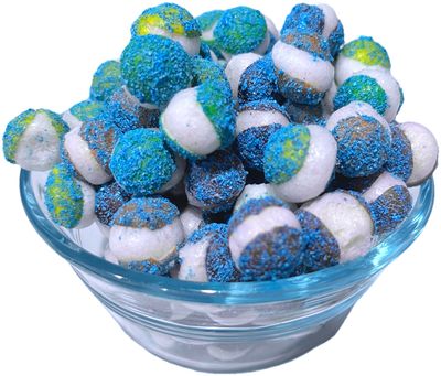 Freeze Dried Sour Blue Raspberry Rainbow Blasters