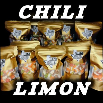 Chili Limon Rainbow Blasters 15ct Snack Pack | Specialty Mexican Flavored Freeze-dried Spicy Candy | Resealable Birthday Treat Bags 2oz