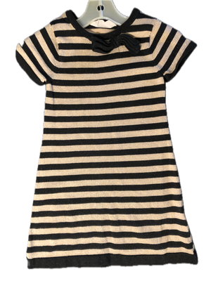 H&amp;M Black and Beige Dress