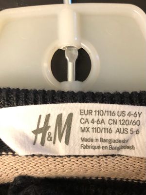 H&amp;M Black and Beige Dress