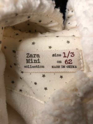 Zara Fuzzy Bear White