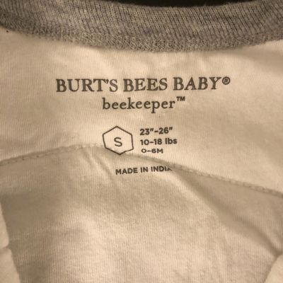Burts Bees Baby SleepSac Gray &amp; White