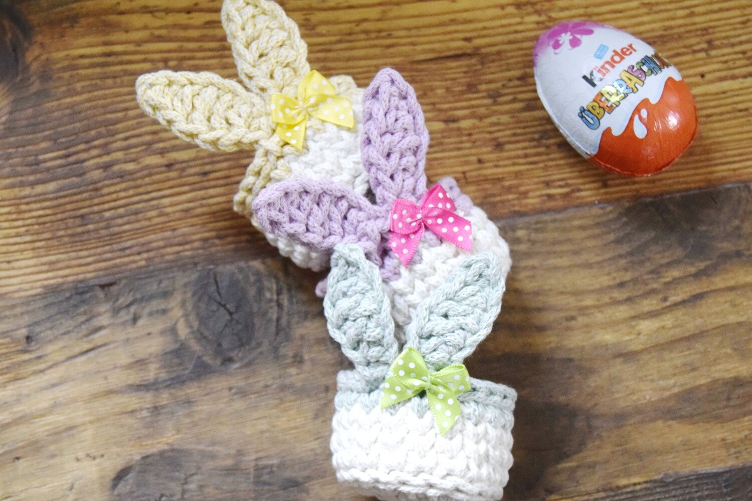 Häkelanleitung für die Mini-Hasen-Körbchen STUPSI