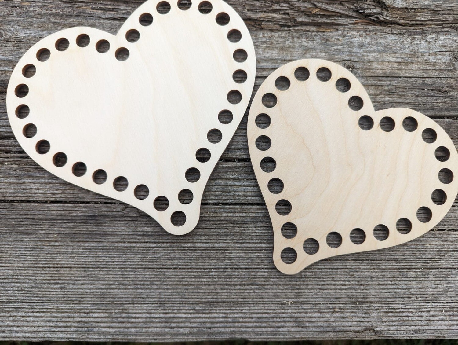 Holzböden in Herzform,  in 6 Größen, für Bobbiny Premium