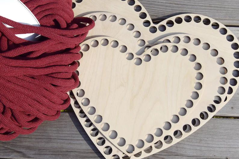 DIY Set HEART in Wunschfarbe häkeln, in 3 Größen,