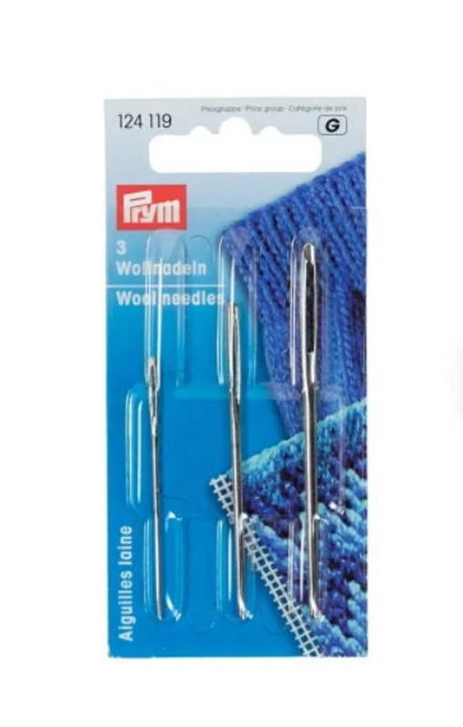 PRYM 3 Wollnadeln mit stumpfer Spitze