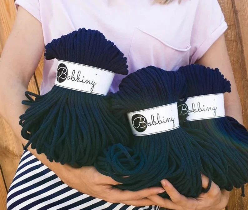 Bobbiny Premium 5mm, perfekt zum Häkeln für stabile Körbchen