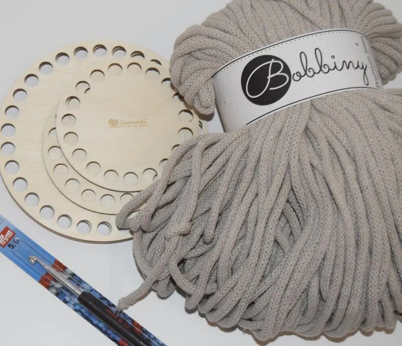 Bobbiny Premium 5mm, perfekt zum Häkeln für stabile Körbchen