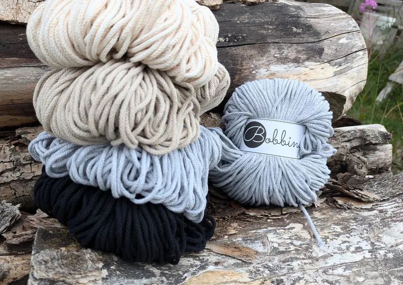 Bobbiny Junior 3mm,  perfekt zum Häkeln für stabile Körbchen