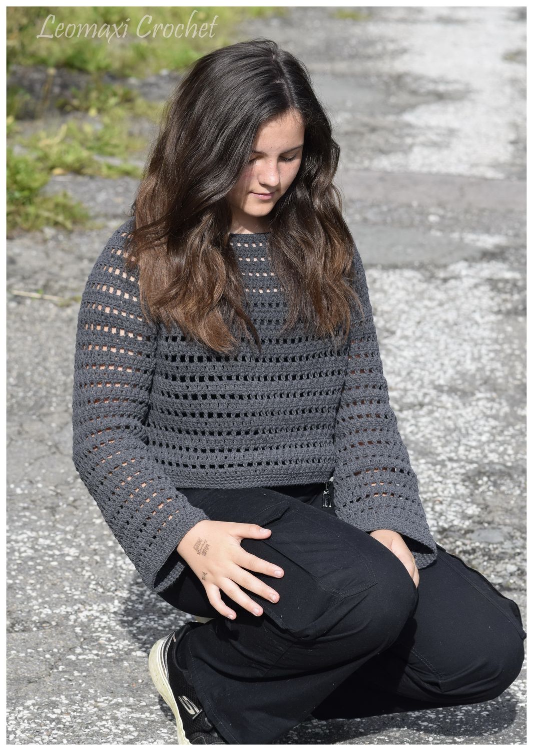 + SADIE + Crop Pullover häkeln, Häkelpulli, Crop Pulli