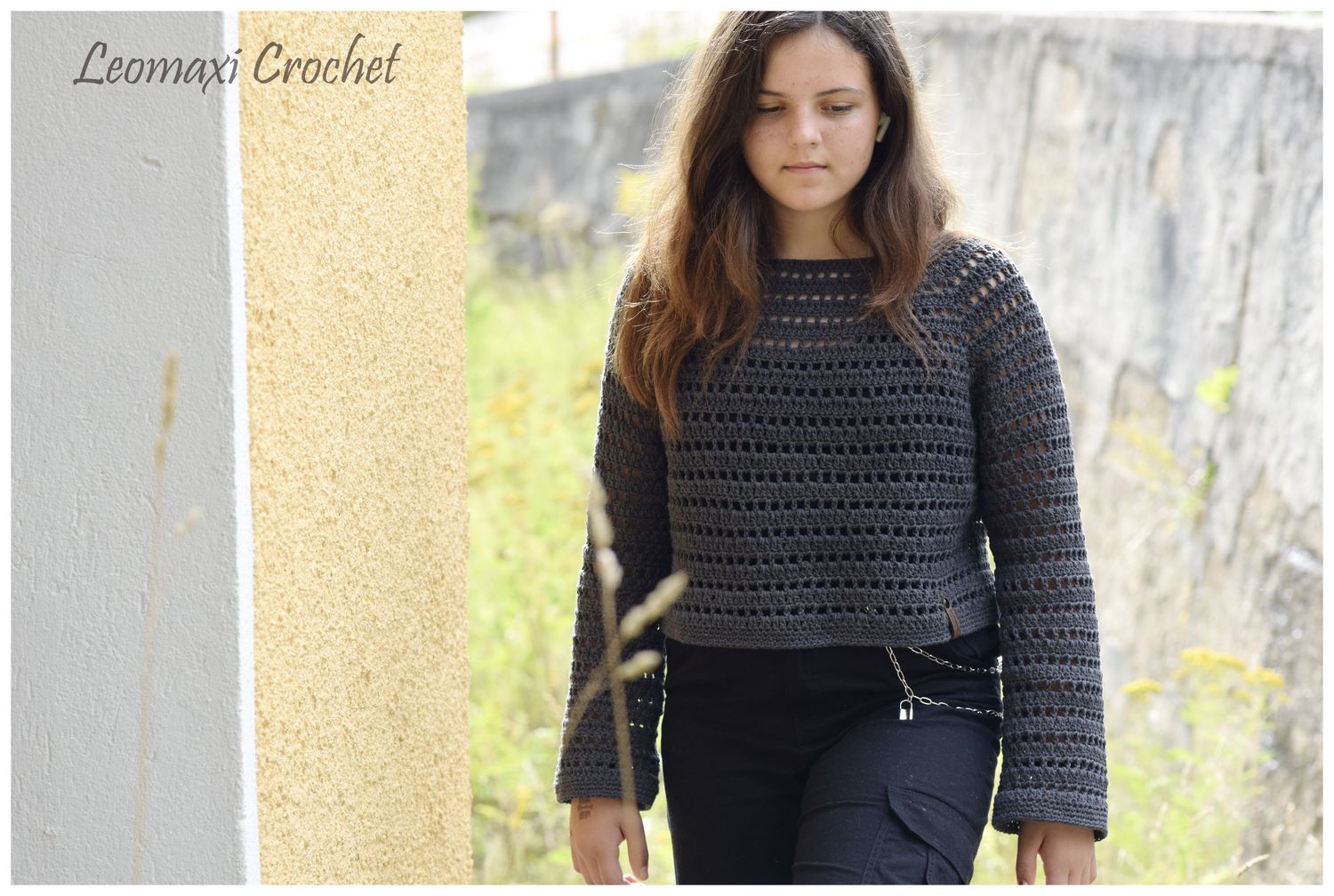 + SADIE + Crop Pullover häkeln, Häkelpulli, Crop Pulli