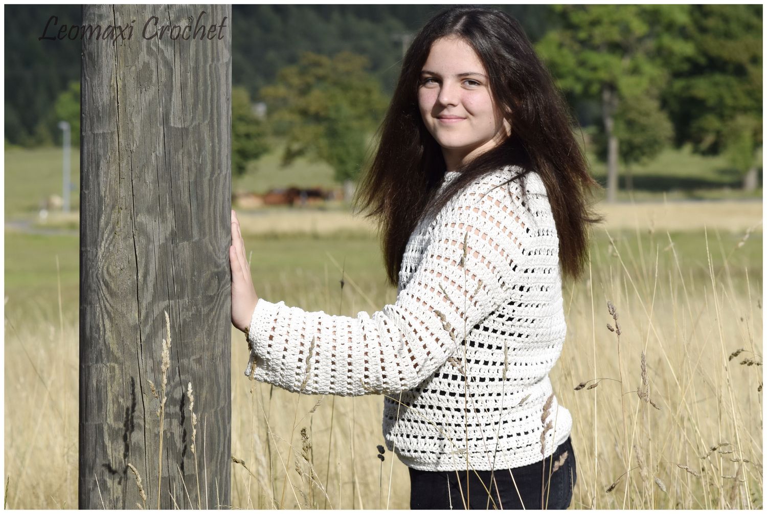 + SADIE + Crop Pullover häkeln, Häkelpulli, Crop Pulli