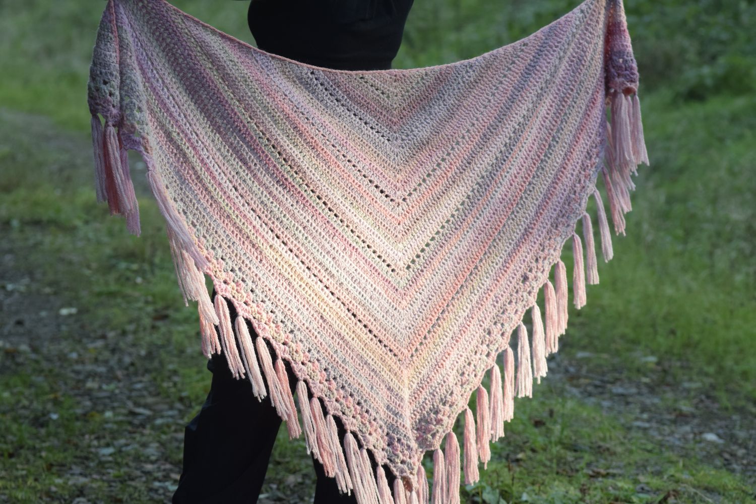 DIY-Set + JORA + Herbsttuch im Farbverlauf häkeln