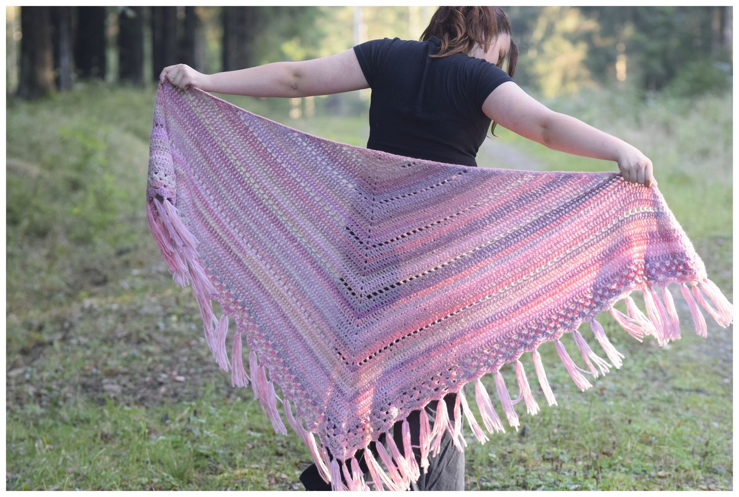 DIY-Set + JORA + Herbsttuch im Farbverlauf häkeln