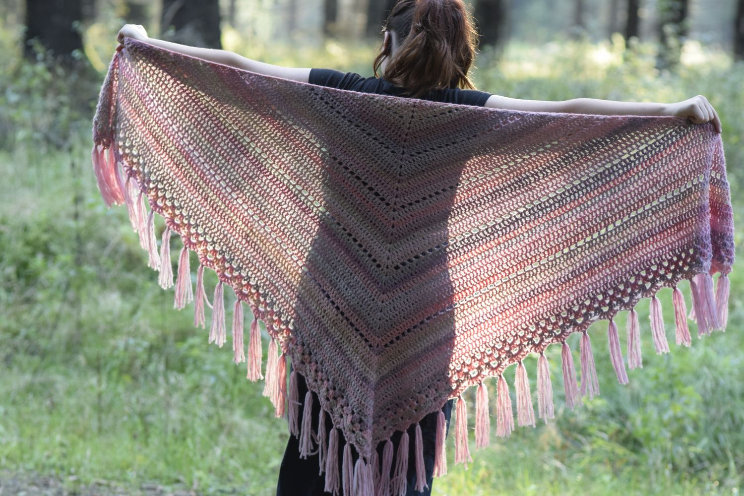 DIY-Set + JORA + Herbsttuch im Farbverlauf häkeln