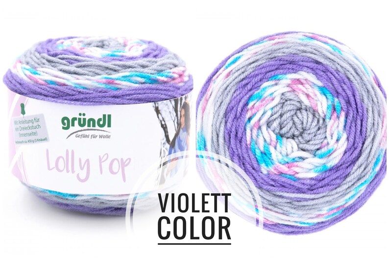 Lolly Pop von Gründl, 150g Knäuel mit tollem Farbverlauf