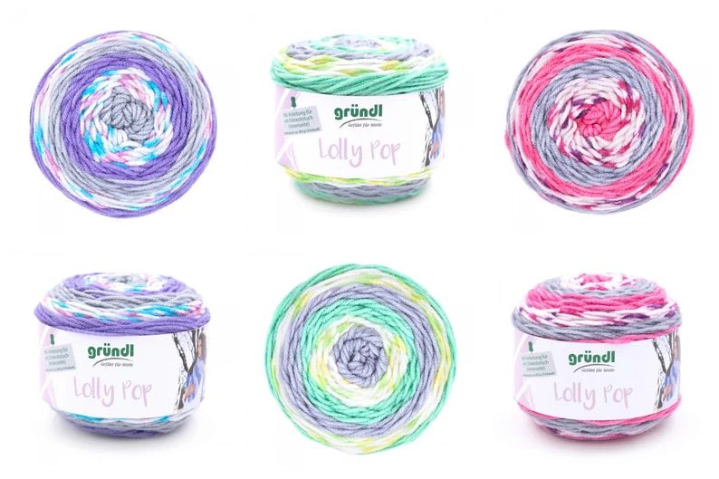 Lolly Pop von Gründl, 150g Knäuel mit tollem Farbverlauf