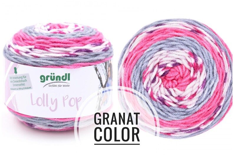 Lolly Pop von Gründl, 150g Knäuel mit tollem Farbverlauf