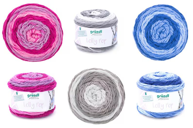Lolly Pop von Gründl, 150g Knäuel mit tollem Farbverlauf