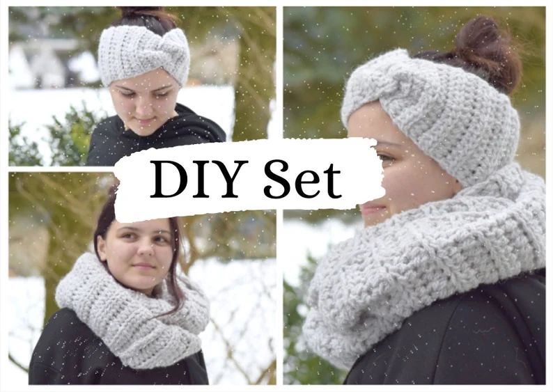 DIY-Set + KENNA + Loop und Stirnband häkeln