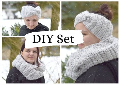 DIY-Set + KENNA + Loop und Stirnband häkeln