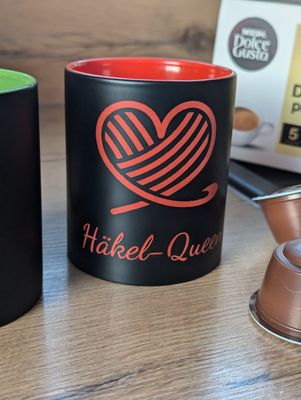 Tasse Häkel-Queen