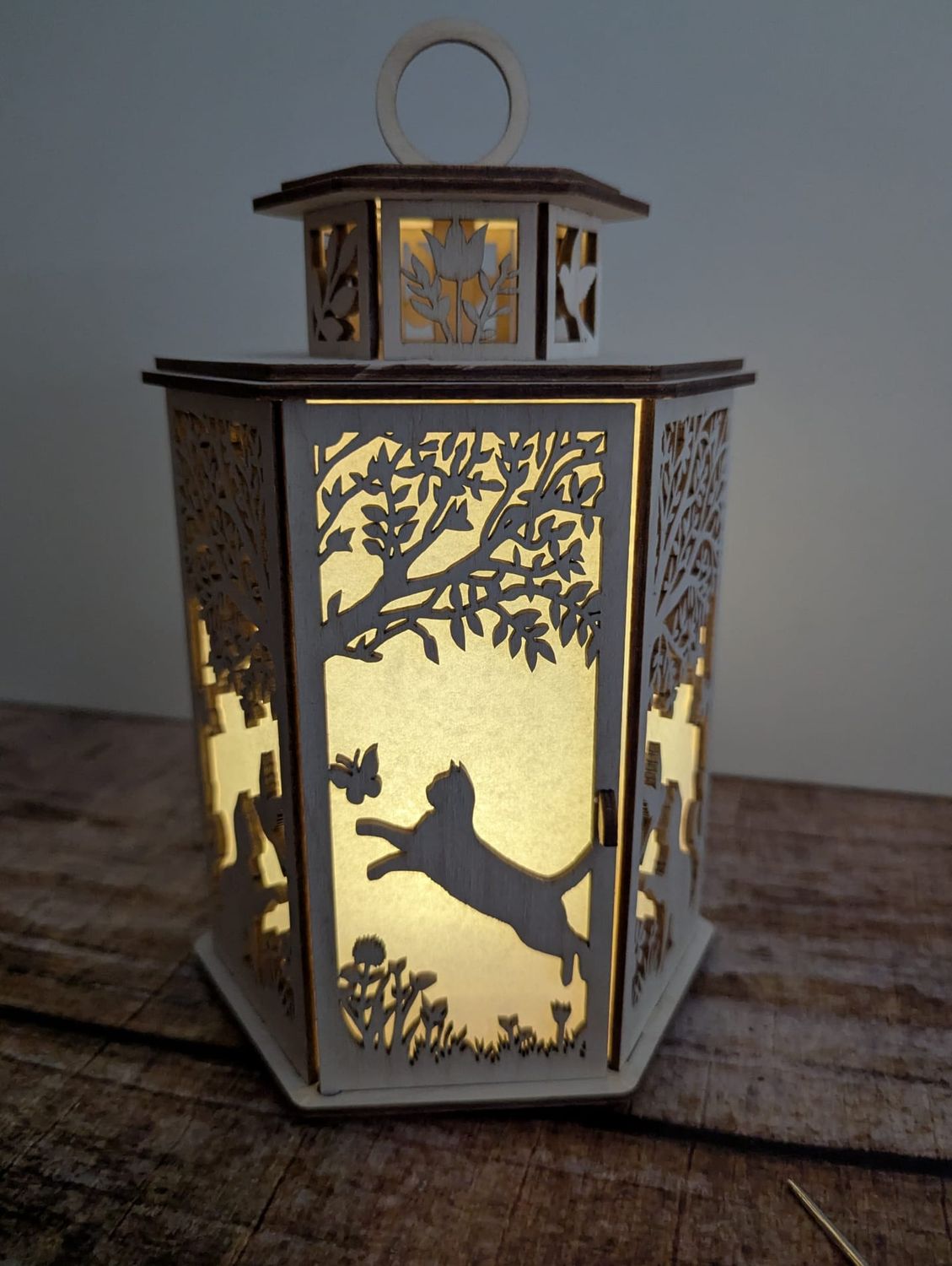 Nachtlicht/ Laterne Katze Geschenk für Katzenfreunde