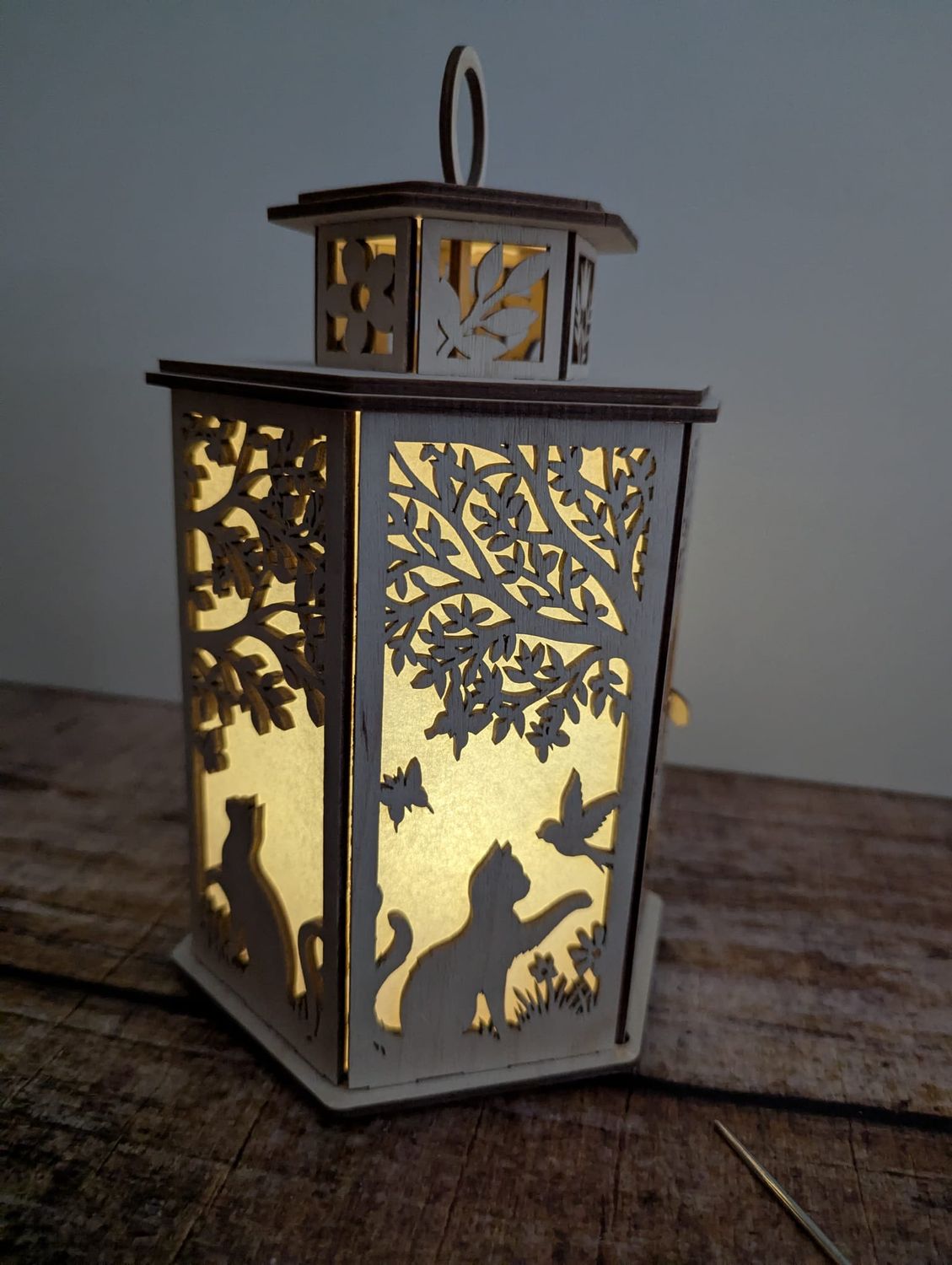 Nachtlicht/ Laterne Katze Geschenk für Katzenfreunde