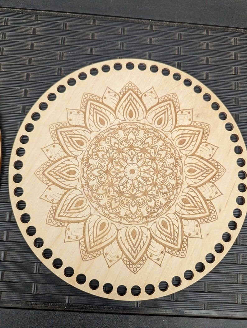MANDALA  Holzböden mit Motiv, Rund in allen Größen