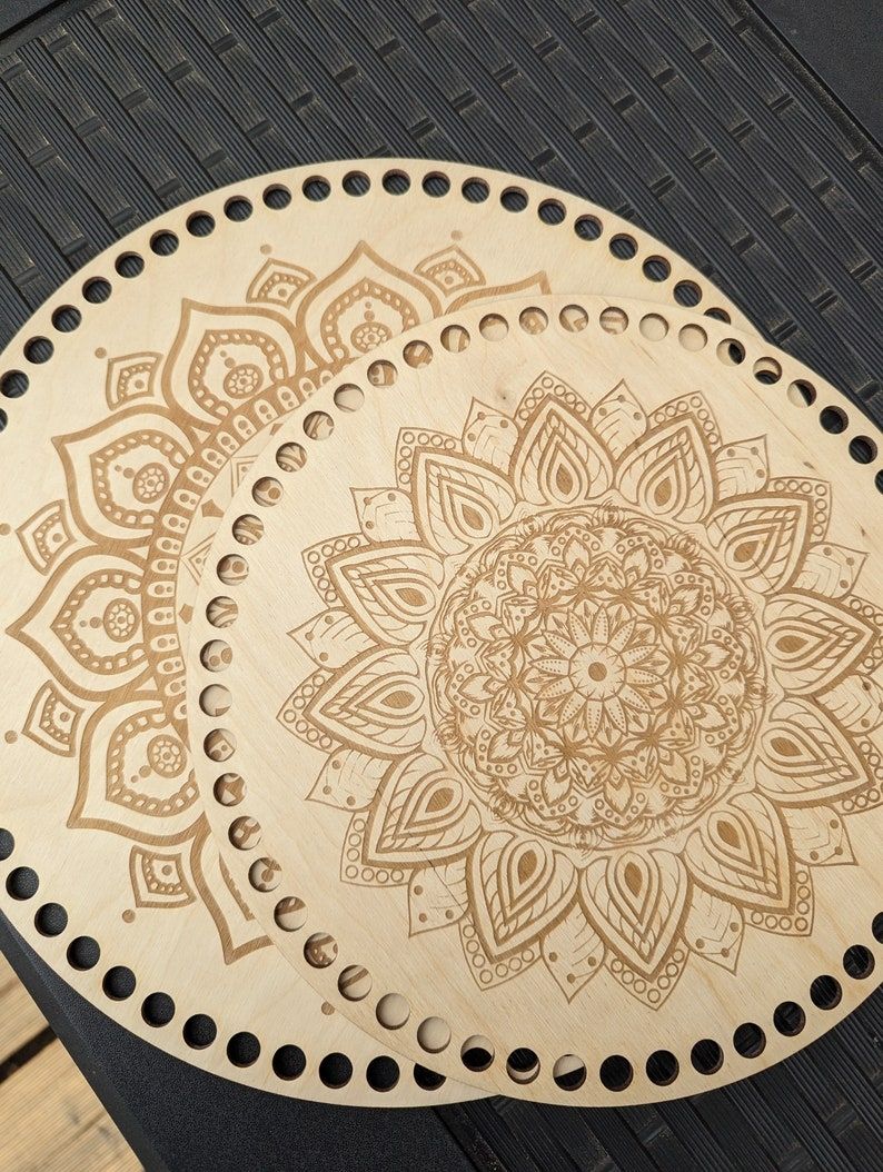 MANDALA  Holzböden mit Motiv, Rund in allen Größen