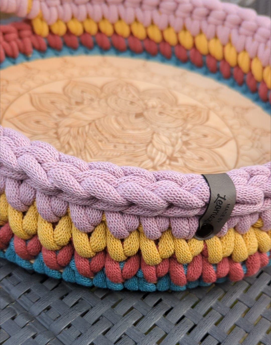 MANDALA  Holzböden mit Motiv, Rund in allen Größen