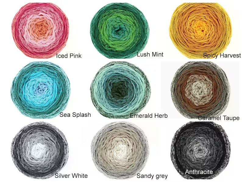 Wavy Blends von Hoooked, nachhaltige Baumwollgarn aus recycelten Fasern hegestellt