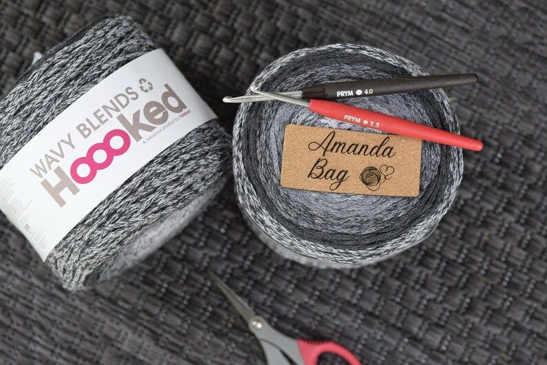 DIY Set AMANDA Bag häkeln, Häkeltasche Häkelbeutel